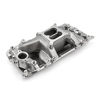 1-147-020 Chevy BBC 454 MidRise Air Oval Port Intake Manifold Machine Polished
