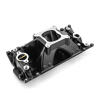 HiRise Intake Manifold - Small Block Chevy 350 Vortec - Black Finish