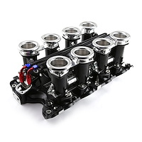 Downdraft EFI Stack Intake Manifold - Big Block Ford 460 Fuel Injected - Black