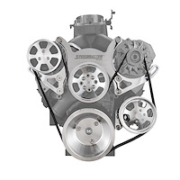 Billet Aluminum Serpentine Pulley Kit Small Block Chevy [Polished]