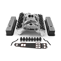 Outlaw Series Top End Engine Combo Kit Small Block Chevy 350 - Angle-Style Plugs - 190/64 cc