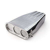 Bug Catcher Finned Hood Scoop, for Single & Dual Carburetors [Polished]