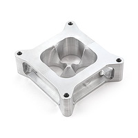 PCE120.1009.01 2 in. Carburetor Spacer Square Bore 4 Port [Blue]