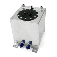 2.5 Gallon / 9.4 Litre Lightweight Polished Aluminium Fuel Cell w/ Sender