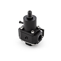 Universal -8 AN EFI Fuel Pressure Regulator Black w/ Boost Ref Port