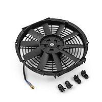 12" Straight Blade Electric Fan Height: 12.5"