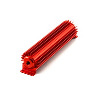 Single Pass Transmission Oil Cooler With 3/8" Hose Barb Fittings Overall: 3" H x 3.25" T x 12" W