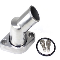 Thermostat Housing Water Neck Small Block Chevy 350 45 Degree Swivel