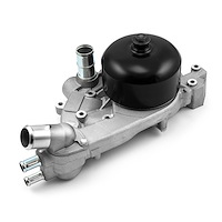 Chevy LS High Volume Aluminum Driver Side Water Pump Satin