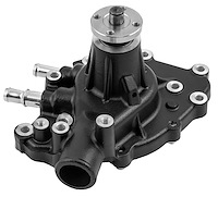 Aluminum Mechanical Water Pump Small Block Ford 289/302/351W, High-Volume - Black Finish