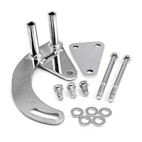 Power Steering Pump Bracket Kit Chrome Small Block Chevy