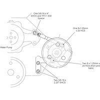 Power Steering Pump Bracket Kit Small Block Chevy 350