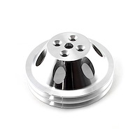 Water Pump Pulley Small Block Chevy 350, Fits Short Water Pump, 2-Groove V-Belt