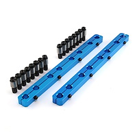PCE259.1009.02 Rocker Arm Stud Girdle Kit Small Block Ford 289, 302, 351W [Blue]