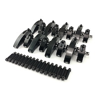 PCE261.1244.02 Ford 429 Boss 1.73 Ratio Aluminum Shaft Roller Rocker Arms Set Black