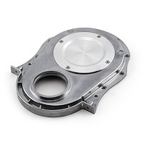 Polished Aluminum 2-Piece Timing Chain Cover Big Block Chevy 454 Gen 1-4