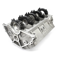 PCE286.1049 Aluminum Bare Engine Block Ford 351W Windsor, 9.500 in. Deck Height, 4-Bolt Billet Steel Main Caps