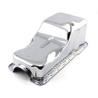 PCE300.1034.03 Front Sump Oil Pan for 1965-87 Ford SB 289, 302 Windsor [Chrome]