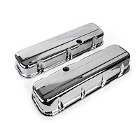 PCE314.1004.01 Chevy BBC 454 Chrome Valve Covers - Tall w/ Hole