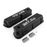 Aluminum Valve Covers Small Block Ford 289/302/351W, with 347ci Logo [Black]