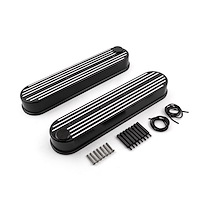PCE314.1226.04 Chevy Ls1 Ls2 Ls3 Ls6 Ls7 Black Ball Milled Valve Covers - W/O Coil Mounts