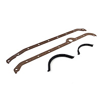 Oil Pan Gasket Set 1955-1979 Small Block Chevy 350, 2-Piece Rear Main Seal