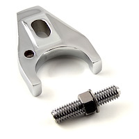 PCE373100804 Distributor Hold Down Clamp for Small Block Chevy, Big Block Chevy [Aluminum, Chrome]