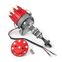 PCE376.1085.01 Ford 302 351C Cleveland Early 460 7000 Series Ready to Run Distributor Red