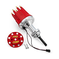 8000-Series Pro Billet Distributor Small Block Chrysler 318/340/360 [Red]