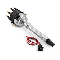PCE376.1218.02 Chevy SBC 350 BBC 454 8020 Series Pro Billet Ready to Run Distributor Black