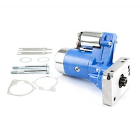 PCE393.1020.04 Mini-Torque Starter for Small Block Chevy 350, Big Block Chevy 454 [Blue Painted Finish]