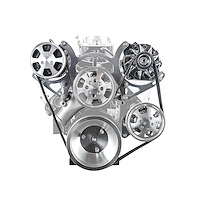 Serpentine Engine Pulley and Components Kit Small Block Chevy 350