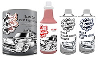 SP-600-571-91-82 “Black-Out” Rust Preventative Coating, “Get Gone” Degreaser, SP91-4 Wax/Grease Remover & Urethane Reducer Kit