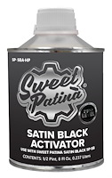 SP-SBAHP Satin Black Activator, Half Pint