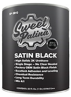 SP-SBQ Pro-Level Satin Black Paint, Quart