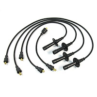 Stock-Look 7mm Spark Plug Wire Set Straight Female Distributor Boot