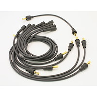 Stock-Look 7mm Spark Plug Wire Set Straight Female Distributor Boot (Points Type)