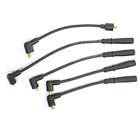 Flame Thrower 8.0mm MagX2 Black Spark Plug Wires 1952-1967 Triumph TR2/TR3/TR4 all 4-cylinder