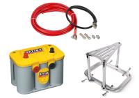 12-Volt YellowTop Remote Battery Kit - Lightweight Billet Mount - Polished Finish