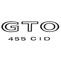 "GTO 455CID" Fender Decal Kit for 1970/1973 Pontiac GTO