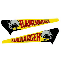 "Ramcharger" Hood Scoop Decal Set for 1971 Dodge Charger