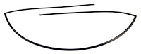 WFS F3564 Windshield Molding for 2015-2021 Subaru WRX, 2016-2020 Subaru Crosstrek, 2021-2021 Subaru Crosstrek