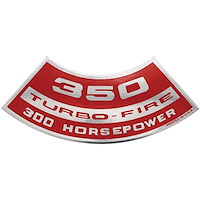 Decal Chevelle/El Camino/Monte Carlo Air Cleaner 350 300HP Turbo-Fire