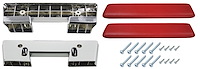 AK15RD Armrest Base/Pad Kit, Front, 1965-67 A-Body