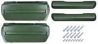 AK16DG Armrest Base/Pad Kit, Front, 1968-72 A-Body
