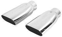 Weld-On Exhaust Tips 1969-72 Chevelle/El Camino/Monte Carlo SS 2.5" Oval Chrome