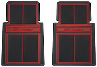CFM0308-RDNC Floor Mats, Rubber, "El Camino" Stamped Logo