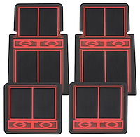 CFP0313-RDNC Floor Mats, Rubber, "GTO" Stamped Logo