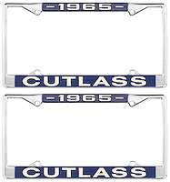 License Plate Frame 1965 Cutlass