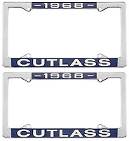 License Plate Frame 1968 Cutlass